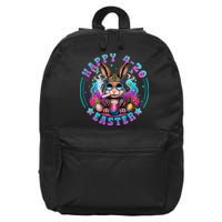 Happy 420 Easter Bunny Smoking Weed Funny  16 in Basic Backpack