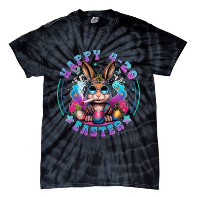 Happy 420 Easter Bunny Smoking Weed Funny  Tie-Dye T-Shirt