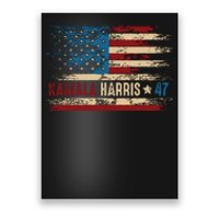 Harris 47 For President Usa American Flag Kamala Harris 2024 Poster