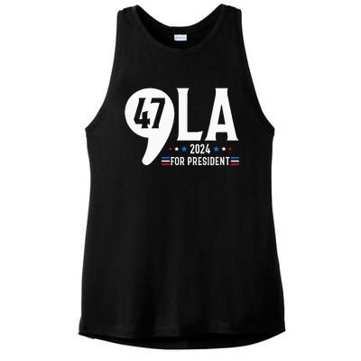 Harris 47th For President American Election Comma La 2024 Ladies PosiCharge Tri-Blend Wicking Tank