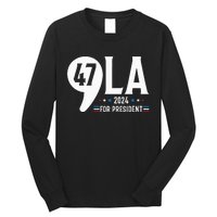 Harris 47th For President American Election Comma La 2024 Long Sleeve Shirt