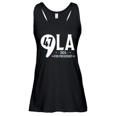 Harris 47th For President American Election Comma La 2024 Ladies Essential Flowy Tank