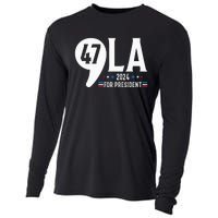 Harris 47th For President American Election Comma La 2024 Cooling Performance Long Sleeve Crew