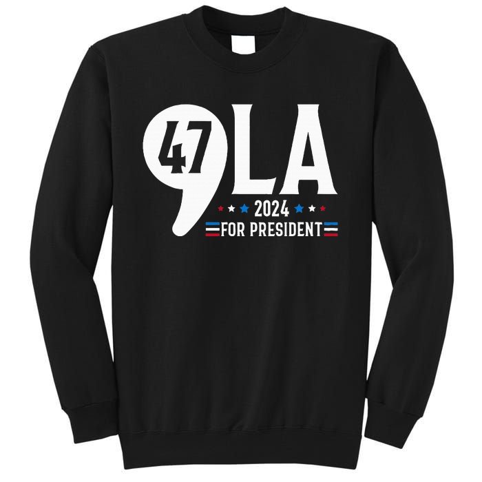 Harris 47th For President American Election Comma La 2024 Tall Sweatshirt