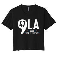 Harris 47th For President American Election Comma La 2024 Women's Crop Top Tee