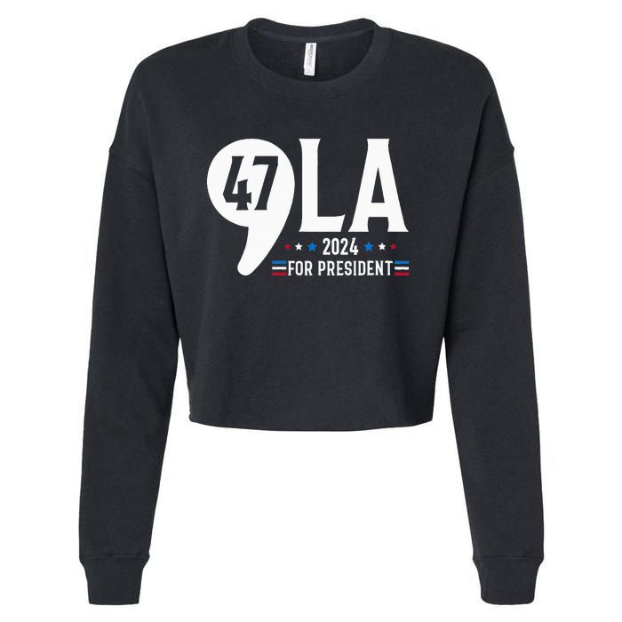 Harris 47th For President American Election Comma La 2024 Cropped Pullover Crew