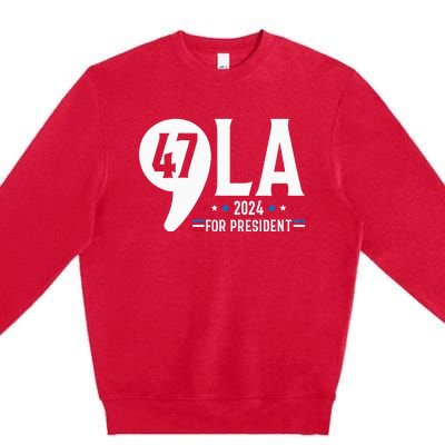 Harris 47th For President American Election Comma La 2024 Premium Crewneck Sweatshirt