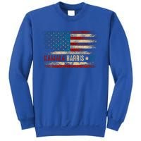 Harris 47 For President Usa American Flag Kamala Harris 2024 Sweatshirt