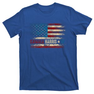 Harris 47 For President Usa American Flag Kamala Harris 2024 T-Shirt