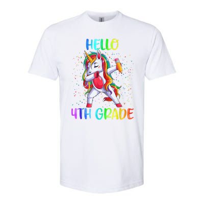 Hello 4th Grade Unicorn Back To School Softstyle® CVC T-Shirt