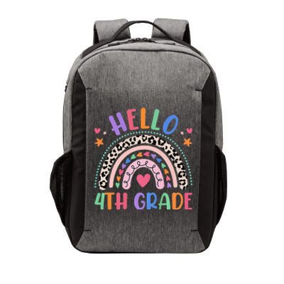 Hello 4th Grade Leopard Boho Rainbow 1st Day Of School Vector Backpack