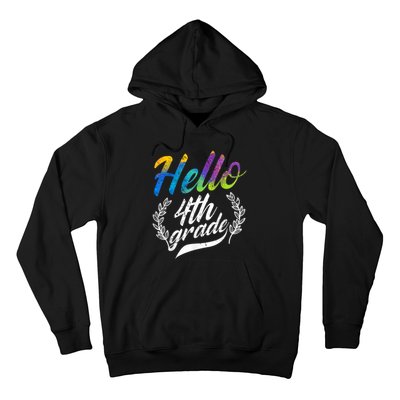 Hello 4th Grade Teacher Students Back To School Girl Hoodie