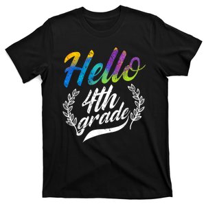 Hello 4th Grade Teacher Students Back To School Girl T-Shirt