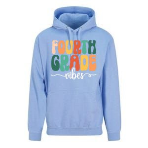 Hello 4Th Grade Vibes Teacher Back To School 4Th Grade Squad Great Gift Unisex Surf Hoodie