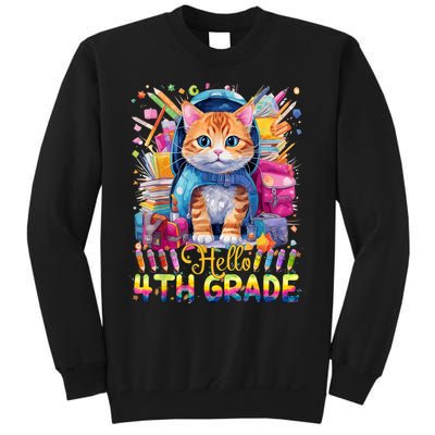 Hello 4th Grade Back To School First Day Fourth Grade Vibes Sweatshirt