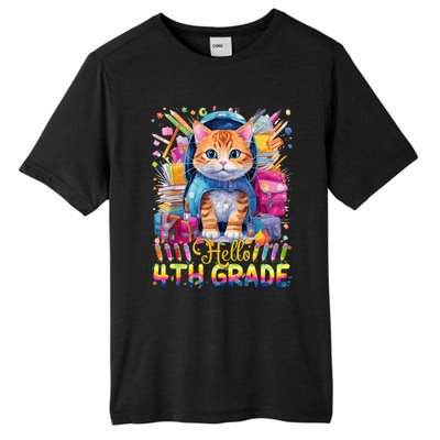 Hello 4th Grade Back To School First Day Fourth Grade Vibes Tall Fusion ChromaSoft Performance T-Shirt