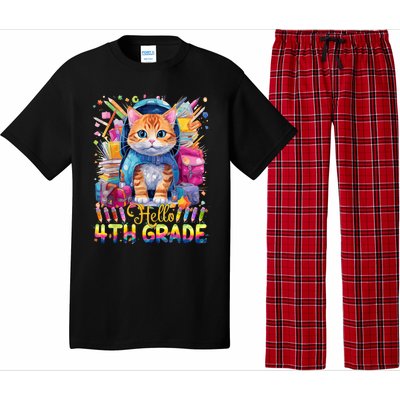 Hello 4th Grade Back To School First Day Fourth Grade Vibes Pajama Set