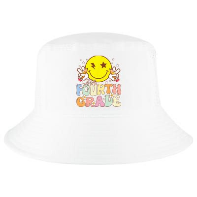 Hello 4th Grade Fourth Grade Funny Smile Face Back To School Cool Comfort Performance Bucket Hat