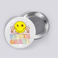Hello 4th Grade Fourth Grade Funny Smile Face Back To School Button