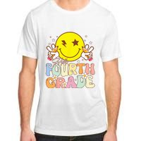 Hello 4th Grade Fourth Grade Funny Smile Face Back To School Adult ChromaSoft Performance T-Shirt