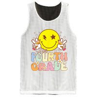Hello 4th Grade Fourth Grade Funny Smile Face Back To School Mesh Reversible Basketball Jersey Tank