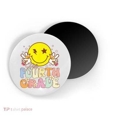 Hello 4th Grade Fourth Grade Funny Smile Face Back To School Magnet
