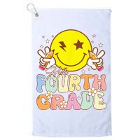 Hello 4th Grade Fourth Grade Funny Smile Face Back To School Golf Towel