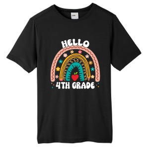 Hello 4Th Grade Rainbow Teacher Cute Team 4Th Grade Squad Gift Tall Fusion ChromaSoft Performance T-Shirt