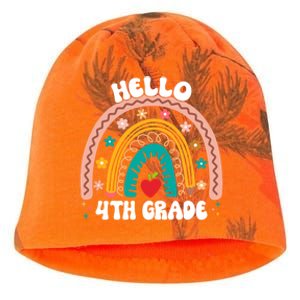 Hello 4Th Grade Rainbow Teacher Cute Team 4Th Grade Squad Gift Kati - Camo Knit Beanie