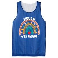 Hello 4Th Grade Rainbow Teacher Cute Team 4Th Grade Squad Gift Mesh Reversible Basketball Jersey Tank