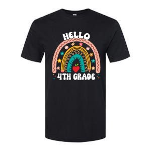 Hello 4Th Grade Rainbow Teacher Cute Team 4Th Grade Squad Gift Softstyle CVC T-Shirt