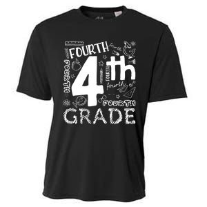 Hello 4th Grade Teacher Boy and Team Fourth Grade Girl Cooling Performance Crew T-Shirt