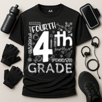 Hello 4th Grade Teacher Boy and Team Fourth Grade Girl Cooling Performance Crew T-Shirt