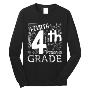 Hello 4th Grade Teacher Boy and Team Fourth Grade Girl Long Sleeve Shirt