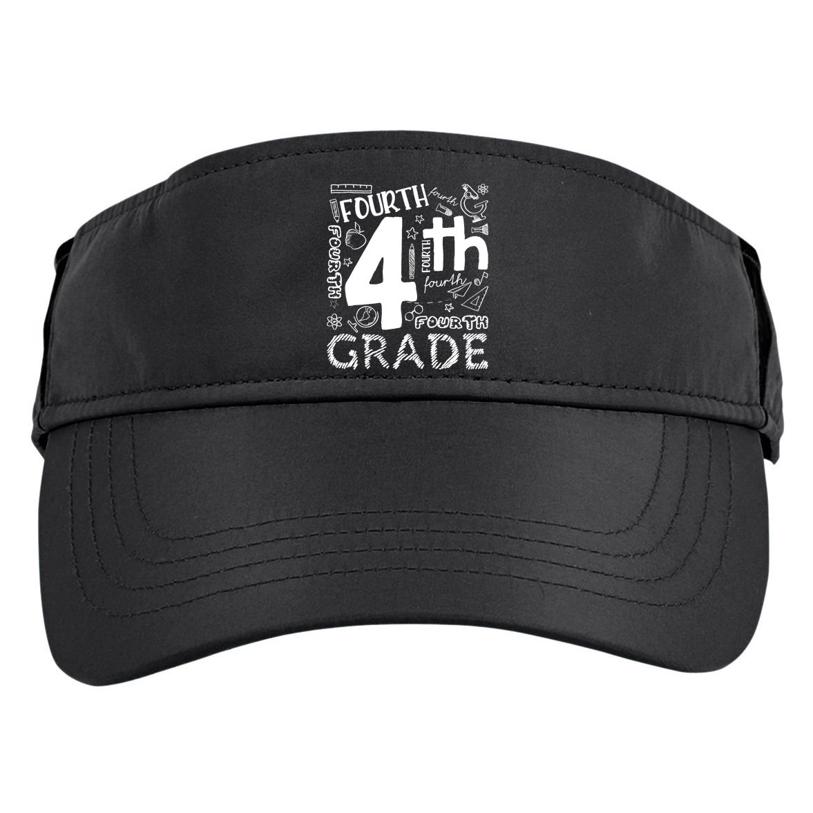 Hello 4th Grade Teacher Boy and Team Fourth Grade Girl Adult Drive Performance Visor
