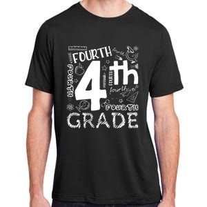 Hello 4th Grade Teacher Boy and Team Fourth Grade Girl Adult ChromaSoft Performance T-Shirt