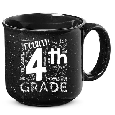 Hello 4th Grade Teacher Boy and Team Fourth Grade Girl 15oz Campfire Ceramic Mug
