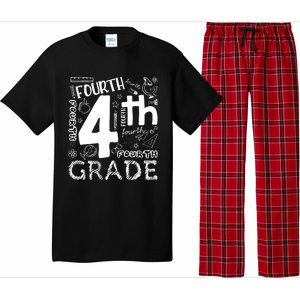 Hello 4th Grade Teacher Boy and Team Fourth Grade Girl Pajama Set