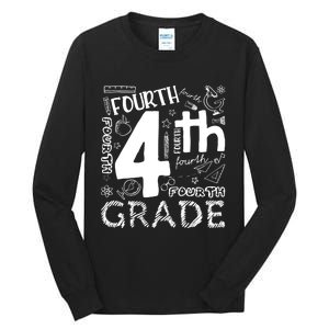 Hello 4th Grade Teacher Boy and Team Fourth Grade Girl Tall Long Sleeve T-Shirt