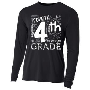 Hello 4th Grade Teacher Boy and Team Fourth Grade Girl Cooling Performance Long Sleeve Crew