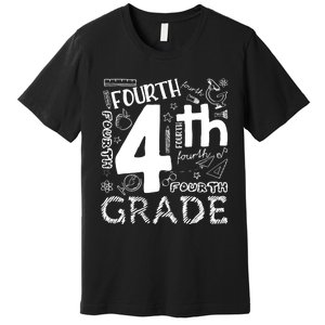 Hello 4th Grade Teacher Boy and Team Fourth Grade Girl Premium T-Shirt