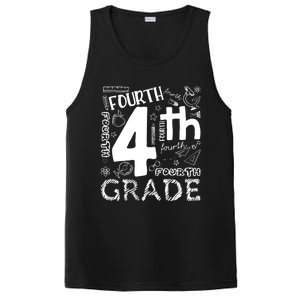 Hello 4th Grade Teacher Boy and Team Fourth Grade Girl PosiCharge Competitor Tank