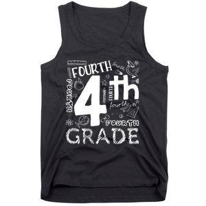 Hello 4th Grade Teacher Boy and Team Fourth Grade Girl Tank Top