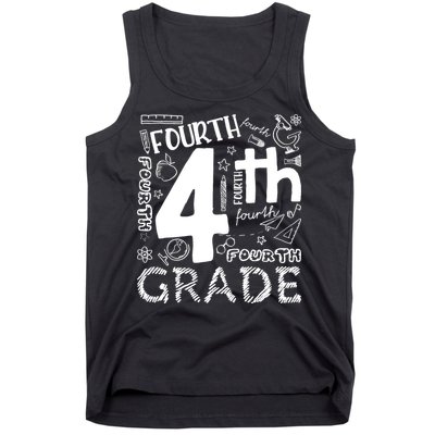Hello 4th Grade Teacher Boy and Team Fourth Grade Girl Tank Top