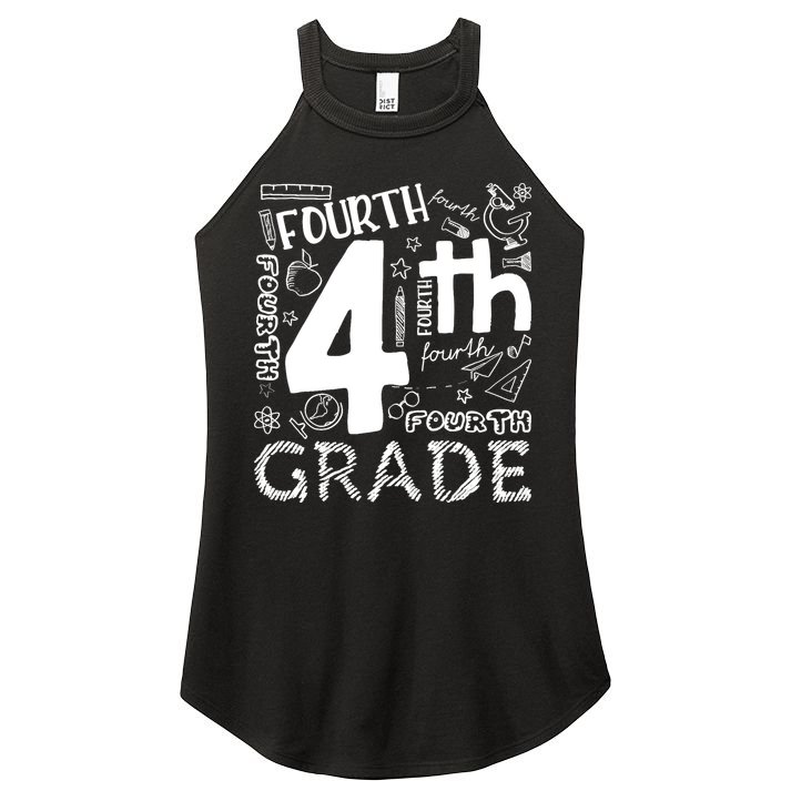 Hello 4th Grade Teacher Boy and Team Fourth Grade Girl Women's Perfect Tri Rocker Tank