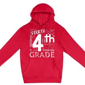 Hello 4th Grade Teacher Boy and Team Fourth Grade Girl Premium Pullover Hoodie