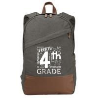 Hello 4th Grade Teacher Boy and Team Fourth Grade Girl Cotton Canvas Backpack