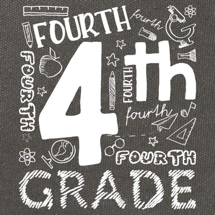 Hello 4th Grade Teacher Boy and Team Fourth Grade Girl Cotton Canvas Backpack
