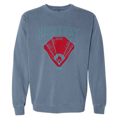 Hisstory 4 Home Runs In 1 Inning Arizona Baseball Garment-Dyed Sweatshirt