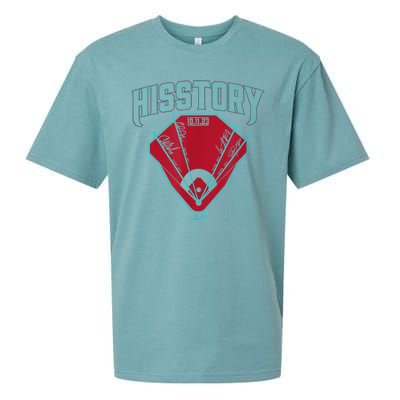 Hisstory 4 Home Runs In 1 Inning Arizona Baseball Sueded Cloud Jersey T-Shirt